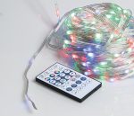 200Led Λαμπάκια Rgb App -Wifi Με Μετασχηματιστή Ip44 ,Με Διάφανο Πλακέ Καλώδιο/Διάφορους Φωτισμούς, (10cm Απόσταση) 20 Μέτρα