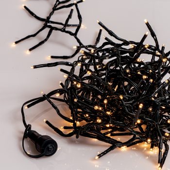 1000Led Λαμπάκια Φοίνικας Επεκτεινόμενα Ip44 ,Με Πράσινο Καλώδιο/Θερμό Λαμπάκι , 16,6 Μέτρα (Kelvin: 2.500 - 3.000)