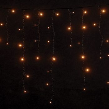 300Led Ασύμμετρη Κουρτίνα Με Επέκταση Και Μετασχηματιστή Ip44, 600 x 75(h)cm,`Πράσινο Καλώδιο/ Θερμό Λαμπάκι , (Kelvin: 2.500 - 3.500)