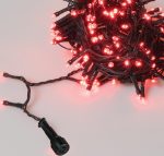 100Led Λαμπάκια Με Πρόγραμμα,Επέκταση Και Μετασχηματιστή Ip44 ,Πράσινο Καλώδιο/Κόκκινο Λαμπάκι 5 Μέτρα (5cm Απόσταση)