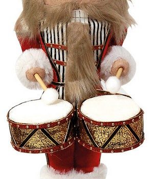 Πάνινος Χριστουγεννιάτικος Διακοσμητικός Καρυοθράυστης 12 x 12 x 41(h)cm