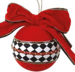 Πάνινη Χριστουγεννιάτικη Μπάλα 8 x 8 x10(h)cm