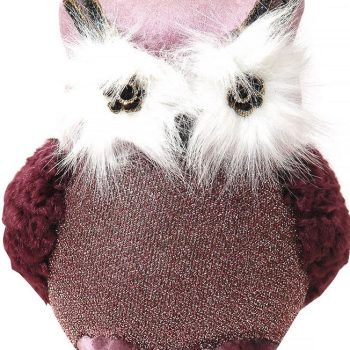 Επιδαπέδια Χριστουγεννιάτικη Διακοσμητική Κουκουβάγια 16 x 15 x 19(h)cm