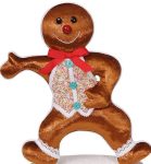 Ζαχαρωτό Επιδαπέδιο Χριστουγεννιάτικο Στολίδι 34 x 16 x 38(h)cm