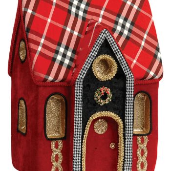 Πάνινο Επιτραπέζιο Χριστουγεννιάτικο Διακοσμητικό Φενιζόλ 27 x 20 x 35(h)cm