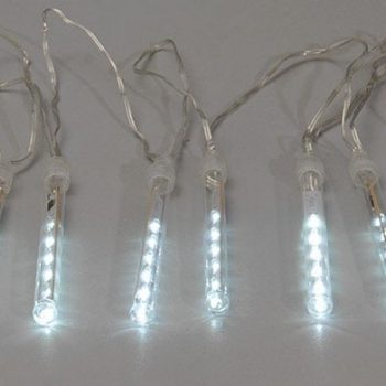 40Led Κουρτίνα Με 8 Tube Διπλής Όψης Με Μπαταρίες ΑΑ Και Χρονοδιακόπτη ,10cm x 210cm