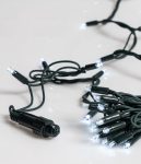 400Led Rubber Λαμπάκια Καουτσούκ Επεκτεινόμενα Ip65 Με Πράσινο Καλώδιο/Λευκό Λαμπάκι (10cm Απόσταση) 39Μέτρα (Kelvin: 6.000 - 10.000)