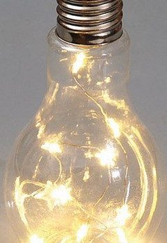 Χριστουγεννιάτικη Λάμπα Μπαταρίας Copper Με 10Led Θερμό Φωτισμό 10 x 20cm