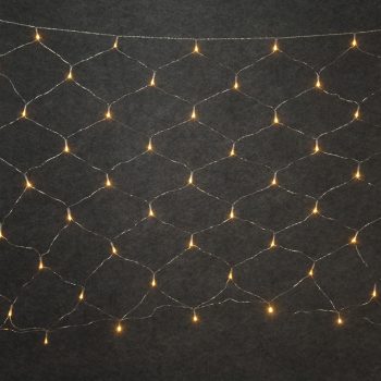 150Led Σταθερή Συμμετρική Κουρτίνα Δίχτυ Μέ Επέκταση Ip44 300 x 100(h)cm,Διάφανο Καλώδιο/Θερμό Λαμπάκι (Kelvin: 2.500 - 3.000)