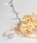 500Led Φωτάκια Με Επέκταση Και Μετασχηματιστή ,Διάφανο Καλώδιο/Θερμό Λαμπάκι , (3cm Απόσταση) 15 Μέτρα , (Kelvin 2.500 - 3.000) Με Καρούλι Αποθήκευσης