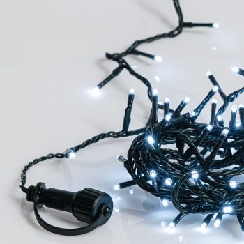 500Led Λαμπάκια Με Επέκταση Και Μετασχηματιστή Ip44 ,Πράσινο Καλώδιο/Λευκό Λαμπάκι , (5cm Απόσταση) 25 Μέτρα , (Kelvin: 6.000 - 10.000) , Με Καρούλι Αποθήκευσης