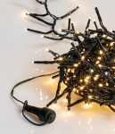 400Led (32 Flash Λευκά) Λαμπάκια Φοίνικας Επεκτεινόμενα Ip44 ,Με Πράσινο Καλώδιο/Θερμό Λαμπάκι ,6,7 Μέτρα (Kelvin: 2.500 - 3.000)