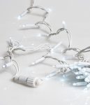 100Led Rubber Λαμπάκια Επεκτεινόμενα Με Λευκό Καλώδιο/Λευκό Λαμπάκι ,Ip65 Στεγανό , (5cm Απόσταση) 10 Μέτρα (Kelvin: 6.000 - 10.000)