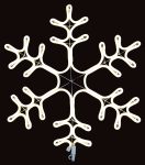 Σταθερή Χιονονιφάδα Με 120Led Λευκό Φωτισμό,63cm,Ip44