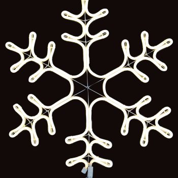 Σταθερή Χιονονιφάδα Με 120Led Λευκό Φωτισμό,63cm,Ip44