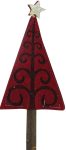 Πάνινο Κρεμαστό Χριστουγεννιάτικο Στολίδι 8 x 2 x 17(h)cm