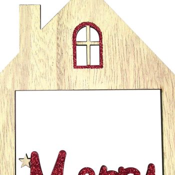 Ξύλινο Κρεμαστό Χριστουγεννιάτικο Στολίδι 9 x 15(h)cm