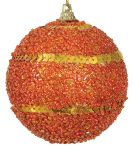 Πλαστική Χριστουγεννιάτικη Μπάλα 10cm,Σέτ/4