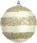 Πλαστική Χριστουγεννιάτικη Μπάλα 10cm,Σέτ/4