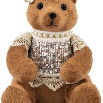 Χριστουγεννιάτικη Διακοσμητική Αρκούδα 17 x 15 x 20(h)cm