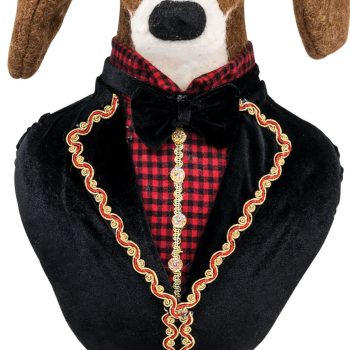 Χριστουγεννιάτικο Διακοσμητικό Σκυλάκι 23 x 20 x 48(h)cm