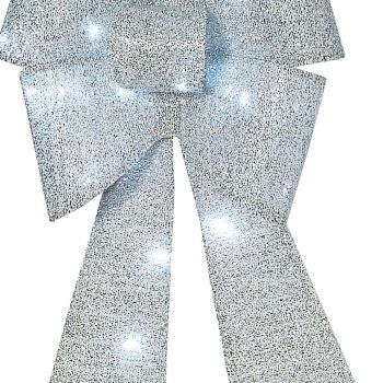 Χριστουγεννιάτικο Φιόγκος  Μπαταρίας Με Φώς Led 35 x 74(h)cm