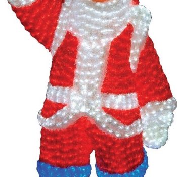 2300Led 3D Φωτιζόμενος Ακρυλικός Άγιος Βασίλης 120(Η) x 80cm