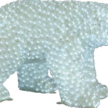3D Φωτιζόμενη Ακρυλική Αρκούδα Με 1550Led Λευκό Φωτισμό Και Μετασχηματιστή Ip44 ,110 x 60(Η)cm
