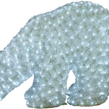3D Φωτιζόμενη Ακρυλική Αρκούδα Με 750Led Λευκό Φωτισμό Και Μετασχηματιστή Ip44 ,55 X 40(H)cm