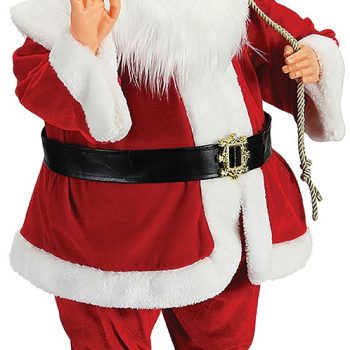 Διακοσμητικός Άγιος Βασίλης Με Μουσική Και Κίνηση Μπαταρίας 80cm