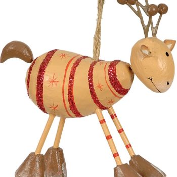 Ξύλινο Κρεμαστό Χριστουγεννιάτικο Στολίδι 12cm