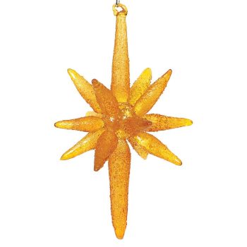 Γυάλινο Κρεμαστό Χριστουγεννιάτικο Στολίδι 11cm,Σέτ/2