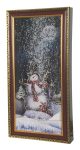 Χριστουγεννιάτικο Διακοσμητικό Κάδρο Με Φώς , Μουσική Και Χιόνι ip20 , 38,5 x 79 x 8cm