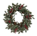 Στολισμένο Χριστουγεννιάτικο Στεφάνι 60cm