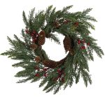 Στολισμένο Χριστουγεννιάτικο Στεφάνι 45cm