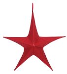 Κόκκινο Κρεμαστό Υφασμάτινο Χριστουγεννιάτικο Αστέρι 60cm