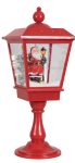 Κόκκινο Διακοσμητικό Μονό Φανάρι Με Φώς , Μουσική Και Χιόνι , Με Μετασχηματιστή Ip44 , 27 x 27 x 70cm
