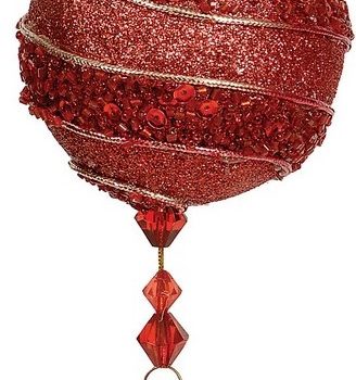 Πλαστικές Χριστουγεννιάτικες Μπάλες 8cm, Σετ/6